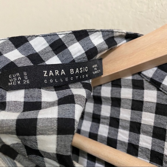 Zara - Gingham Layered Ruffle Sleeve - Picture 4 of 4